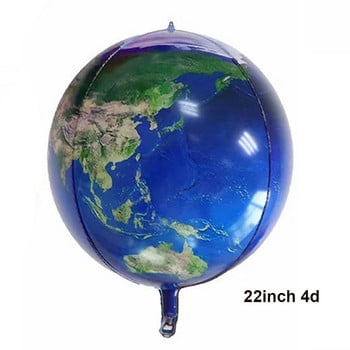 4D Earth Globe Balloons Παγκόσμιος Χάρτης Λατέξ Μπαλόνι Γενέθλια Ταξιδιωτικό Θέμα Πάρτι Μπαλόνια Ανδρικά Διακόσμηση για την Ημέρα της Γης Globos