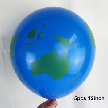 4D Earth Globe Balloons Παγκόσμιος Χάρτης Λατέξ Μπαλόνι Γενέθλια Ταξιδιωτικό Θέμα Πάρτι Μπαλόνια Ανδρικά Διακόσμηση για την Ημέρα της Γης Globos