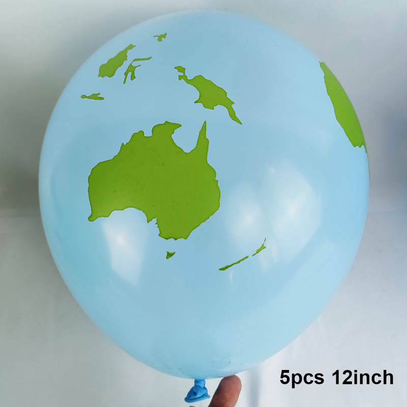 4D Earth Globe Balloons Παγκόσμιος Χάρτης Λατέξ Μπαλόνι Γενέθλια Ταξιδιωτικό Θέμα Πάρτι Μπαλόνια Ανδρικά Διακόσμηση για την Ημέρα της Γης Globos