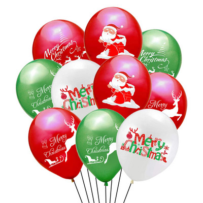 10 buc. Baloane cu heliu din latex de Anul Nou, auriu negru