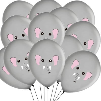 10 buc. Baloane cu model de animale Jungle Safari Baloane de decorare pentru petrecerea de aniversare pentru animale din pădure.