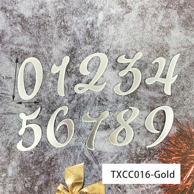 Kuldne peegel-akrüül AZ Inglise tähestikuga koogi kaunistamine sünnipäevapeoks, pulmade magustoit, meisterdamine, tordikatted