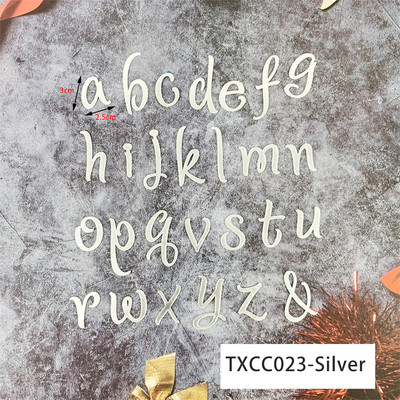 Kuldne peegel-akrüül AZ Inglise tähestikuga koogi kaunistamine sünnipäevapeoks, pulmade magustoit, meisterdamine, tordikatted