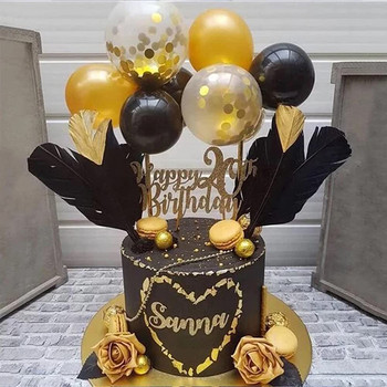 5 ιντσών μπαλόνι για κέικ πάνω από λατέξ πούλιες Πολύχρωμη διακόσμηση τούρτας Διακόσμηση γαμήλιων πάρτι γενεθλίων για βρεφικά ντους Προμήθειες ψησίματος