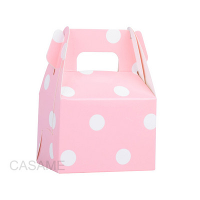 12 buc cutie de bomboane de hârtie pentru ziua de naștere favoruri de nuntă cutii de bomboane cu buline pentru copii, cutie de bomboane pentru petreceri, bricolaj, cutie de cadou, pungă de bomboane cu polka