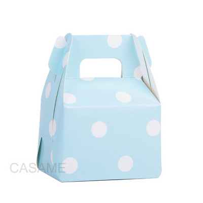 12 buc cutie de bomboane de hârtie pentru ziua de naștere favoruri de nuntă cutii de bomboane cu buline pentru copii, cutie de bomboane pentru petreceri, bricolaj, cutie de cadou, pungă de bomboane cu polka