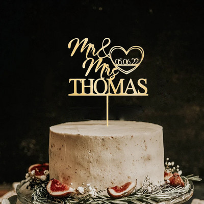 Decor personalizat pentru tort, cu oglindă acrilice, cu scrisoare, cu nume și data personalizate, decorare pentru nuntă, auriu, la mulți ani
