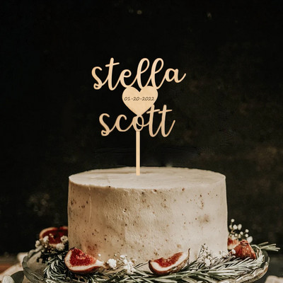 Decor personalizat pentru tort, cu oglindă acrilice, cu scrisoare, cu nume și data personalizate, decorare pentru nuntă, auriu, la mulți ani
