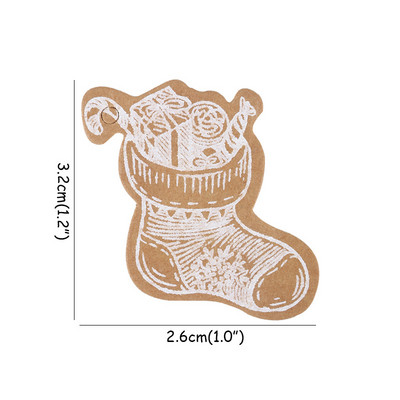 50 tk Häid jõule Aitäh jõupaberist sildid Jõulupuu rippuv silt Navidad uue aasta peo kinkekaardi kaunistused koju