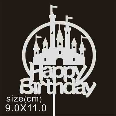 10 buc/pungă Aur Argintiu Engleză La mulți ani pentru tort Decoratiuni pentru petreceri de aniversare Accesorii DIY pentru coacere