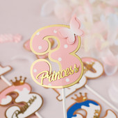Baking Cake Topper Number Crown Flags Παιδικό πάρτι γενεθλίων Baby Shower Number Ένα έτος Διακόσμηση Διακόσμηση τούρτας