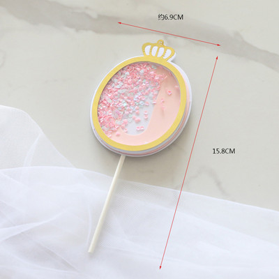 Baking Cake Topper Number Crown Flags Παιδικό πάρτι γενεθλίων Baby Shower Number Ένα έτος Διακόσμηση Διακόσμηση τούρτας