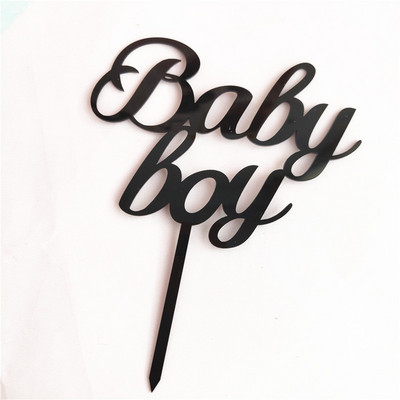 Bebeluş fetiţă băieţel Cupcake Toppers Steaguri Copii La mulți ani Roz albastru aur Cupcake Topper Nunta Mireasa Petrecere Baby Shower Decor