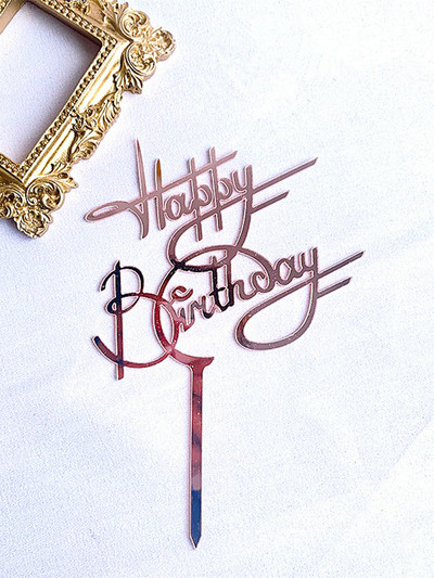 Bebeluş fetiţă băieţel Cupcake Toppers Steaguri Copii La mulți ani Roz albastru aur Cupcake Topper Nunta Mireasa Petrecere Baby Shower Decor