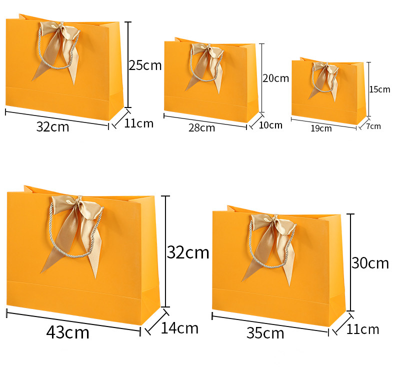10 τμχ Μεγάλη λευκή χάρτινη τσάντα συσκευασίας Kraft Χαρτί τσάντα δώρου ενδυμάτων με λαβές Μικρή τσάντα αγορών από μαύρο χαρτί