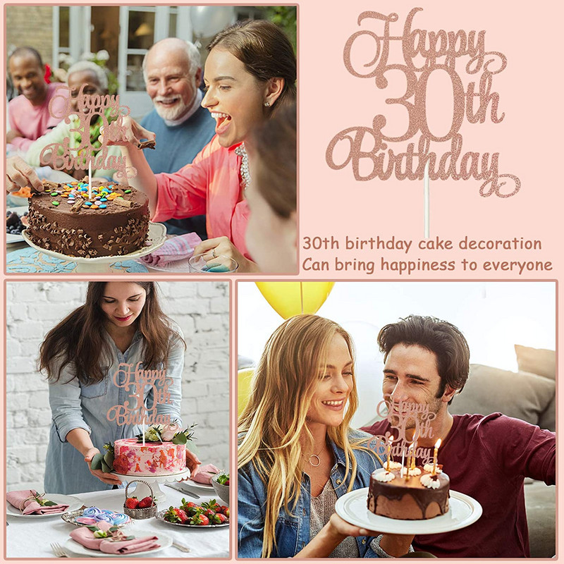 Roosikuldne 30. sünnipäevaks koogipea Koogikatted Peokaunistused Peokaunistused Koogikaunistused Küpsetustarvikud