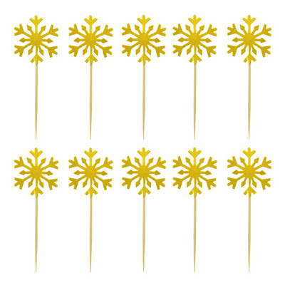 20/50 de bucăți drăguț pentru tort cu fulgi de zăpadă, pentru cupcake, pentru Crăciun, baby shower, petrecere de nuntă, accesorii de decor pentru prăjituri cu sclipici