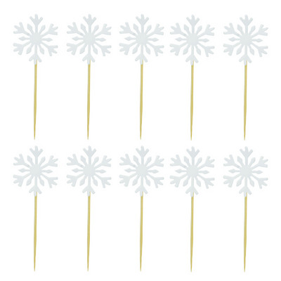 20/50 de bucăți drăguț pentru tort cu fulgi de zăpadă, pentru cupcake, pentru Crăciun, baby shower, petrecere de nuntă, accesorii de decor pentru prăjituri cu sclipici