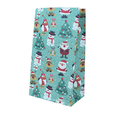 5/10 bucăți, hârtie kraft rezistentă la ulei, pungă de bomboane pentru prăjituri, pungă de ambalare pentru cadouri pentru mâncare de Crăciun, pentru petrecere de Crăciun, decorare de Anul Nou, Craciun 2022