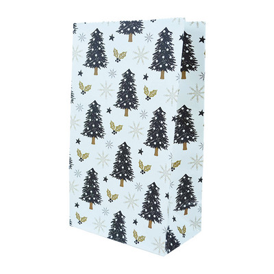 5/10 bucăți, hârtie kraft rezistentă la ulei, pungă de bomboane pentru prăjituri, pungă de ambalare pentru cadouri pentru mâncare de Crăciun, pentru petrecere de Crăciun, decorare de Anul Nou, Craciun 2022