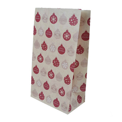 5/10 bucăți, hârtie kraft rezistentă la ulei, pungă de bomboane pentru prăjituri, pungă de ambalare pentru cadouri pentru mâncare de Crăciun, pentru petrecere de Crăciun, decorare de Anul Nou, Craciun 2022