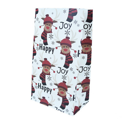 5/10 bucăți, hârtie kraft rezistentă la ulei, pungă de bomboane pentru prăjituri, pungă de ambalare pentru cadouri pentru mâncare de Crăciun, pentru petrecere de Crăciun, decorare de Anul Nou, Craciun 2022