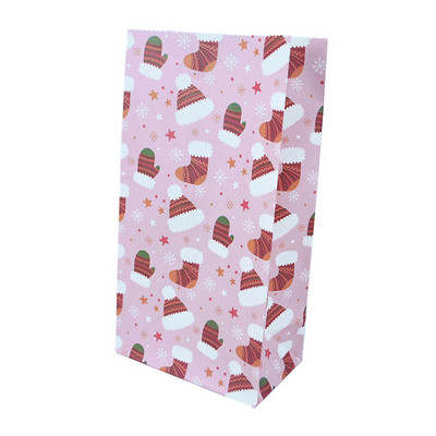 5/10 bucăți, hârtie kraft rezistentă la ulei, pungă de bomboane pentru prăjituri, pungă de ambalare pentru cadouri pentru mâncare de Crăciun, pentru petrecere de Crăciun, decorare de Anul Nou, Craciun 2022