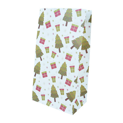 5/10 bucăți, hârtie kraft rezistentă la ulei, pungă de bomboane pentru prăjituri, pungă de ambalare pentru cadouri pentru mâncare de Crăciun, pentru petrecere de Crăciun, decorare de Anul Nou, Craciun 2022