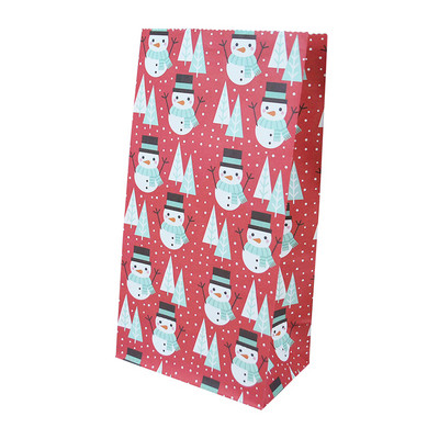 5/10 bucăți, hârtie kraft rezistentă la ulei, pungă de bomboane pentru prăjituri, pungă de ambalare pentru cadouri pentru mâncare de Crăciun, pentru petrecere de Crăciun, decorare de Anul Nou, Craciun 2022