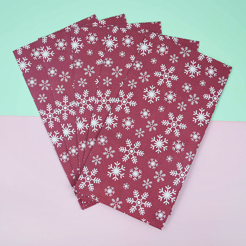 5/10 bucăți, hârtie kraft rezistentă la ulei, pungă de bomboane pentru prăjituri, pungă de ambalare pentru cadouri pentru mâncare de Crăciun, pentru petrecere de Crăciun, decorare de Anul Nou, Craciun 2022