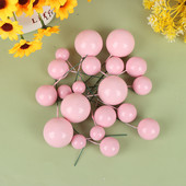 20 tk. Kuldse palliga koogitops Sünnipäevapeo tassikoogi pealiskaart Kaardilipud Beebiõhtu pulmade jõulutordi kaunistus