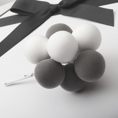 8 bucăți/set bile de argilă cake topper macaron roz albastru bile pentru decorarea torturilor pentru nuntă, petrecere de aniversare, decorare tort