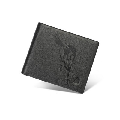 Portofel barbatesc din piele ecologica cu motive colorate