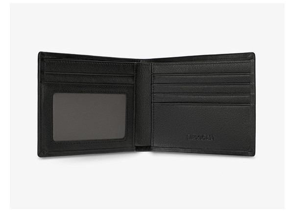 Portofel barbatesc din piele ecologica cu motive colorate