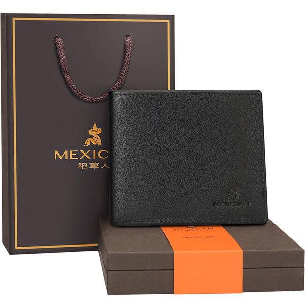 Meeste kunstnahast rahakott krediitkaartide ja arvete hoidmiseks