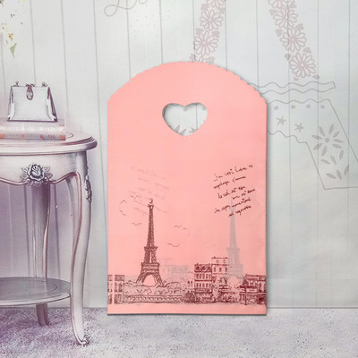 50 τμχ/παρτίδα Διάφορα μοτίβα κοσμήματα Πλαστική τσάντα σε σχήμα καρδιάς Οβάλ λαβές Μίνι τσάντα συσκευασίας δώρου Κατάστημα μικρές τσάντες αγορών