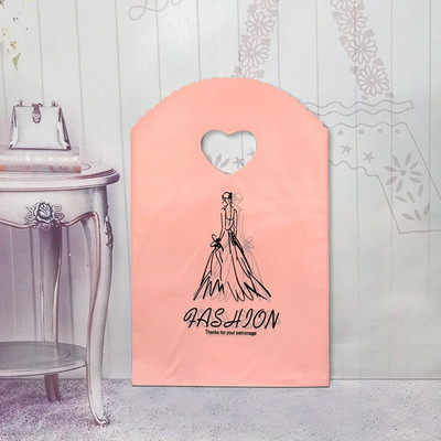 50 τμχ/παρτίδα Διάφορα μοτίβα κοσμήματα Πλαστική τσάντα σε σχήμα καρδιάς Οβάλ λαβές Μίνι τσάντα συσκευασίας δώρου Κατάστημα μικρές τσάντες αγορών