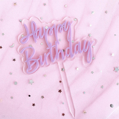 INS palju õnne sünnipäevaks akrüülist koogipealne roosa ringikujuline kahekihiline tassikoogipealne sünnipäevapeokoogikaunistusteks Baby Shower