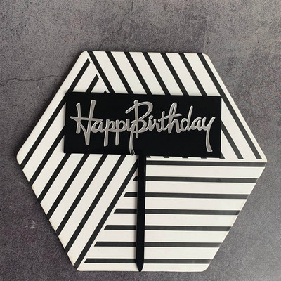 INS palju õnne sünnipäevaks akrüülist koogipealne roosa ringikujuline kahekihiline tassikoogipealne sünnipäevapeokoogikaunistusteks Baby Shower