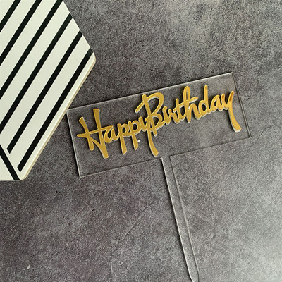 INS palju õnne sünnipäevaks akrüülist koogipealne roosa ringikujuline kahekihiline tassikoogipealne sünnipäevapeokoogikaunistusteks Baby Shower