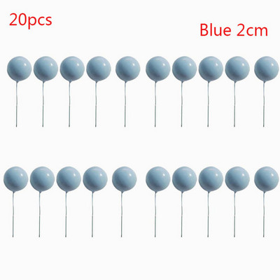 20 τεμ/παρτίδα 2-4 εκ. Μπαλάκι για τούρτα Τοπέρ Diy Cake Decor Cupcake Σημαίες κάρτας για Baby Shower Birthday Cake Toppers