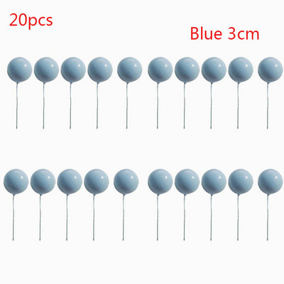 20 τεμ/παρτίδα 2-4 εκ. Μπαλάκι για τούρτα Τοπέρ Diy Cake Decor Cupcake Σημαίες κάρτας για Baby Shower Birthday Cake Toppers