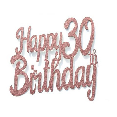 Νέο χαρτόνι Gold Number 18 40 50 13 16 21 10th Happy Brithday Cake Topper For Brithday Party Cake Decoration