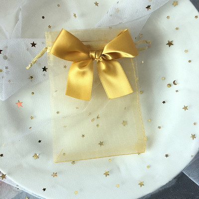 10 τμχ Τσάντα Organza Exquisite τσάντα πεταλούδας Τσάντες από νήμα κορδόνι Δίχτυ πουγκί Τσάντες συσκευασίας κοσμημάτων Δώρο γάμου