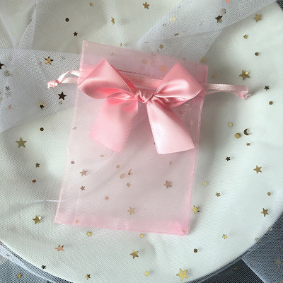 10 τμχ Τσάντα Organza Exquisite τσάντα πεταλούδας Τσάντες από νήμα κορδόνι Δίχτυ πουγκί Τσάντες συσκευασίας κοσμημάτων Δώρο γάμου