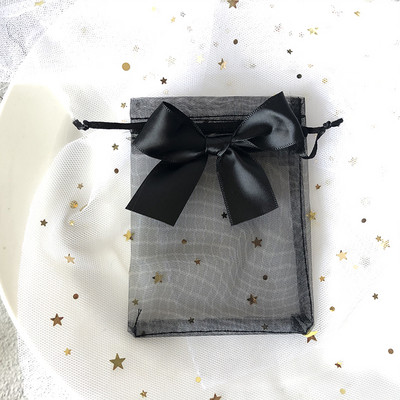 10 τμχ Τσάντα Organza Exquisite τσάντα πεταλούδας Τσάντες από νήμα κορδόνι Δίχτυ πουγκί Τσάντες συσκευασίας κοσμημάτων Δώρο γάμου