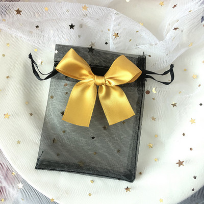 10 τμχ Τσάντα Organza Exquisite τσάντα πεταλούδας Τσάντες από νήμα κορδόνι Δίχτυ πουγκί Τσάντες συσκευασίας κοσμημάτων Δώρο γάμου