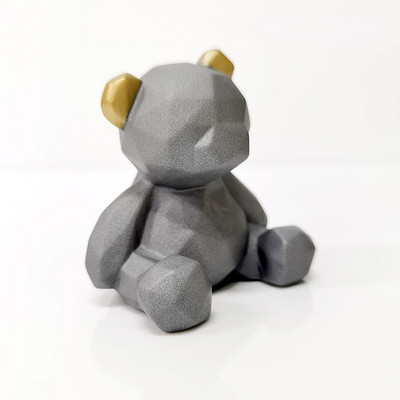 Topper pentru tort cu urs geometric, Topper pentru tort La mulți ani, Decorare pentru tort, Accesorii pentru coacere, Favoruri de petrecere, pentru Baby Shower