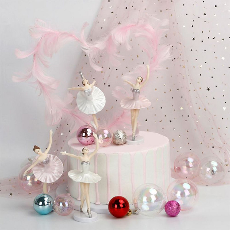 Topper pentru tort pentru fete de balet, decor păpușă, decorare pentru nuntă, pentru tort pentru ziua de naștere, pentru prima favoare, pentru petrecere de la mulți ani