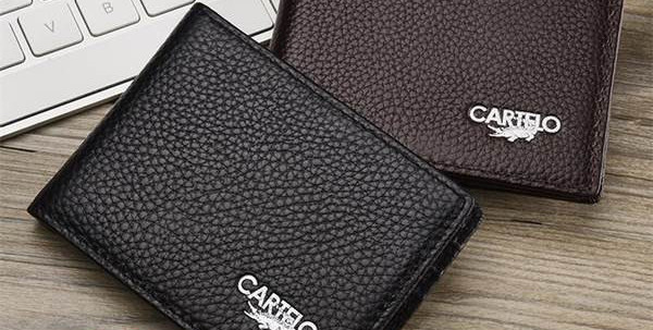 Öko-nahast rahakott - lahtritega dokumentide jaoks